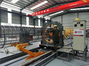 久科機械 數(shù)控鋼筋籠滾焊機助力高效電桿生產(chǎn)